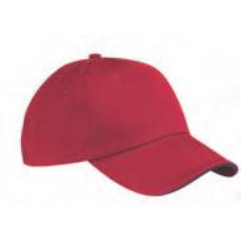 Cap with Piping Style 220 Maroon